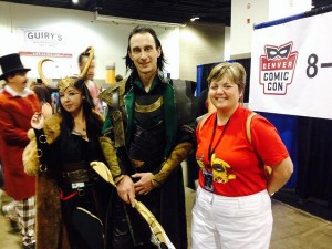 Lisa meets Loki at Denver Comic Con